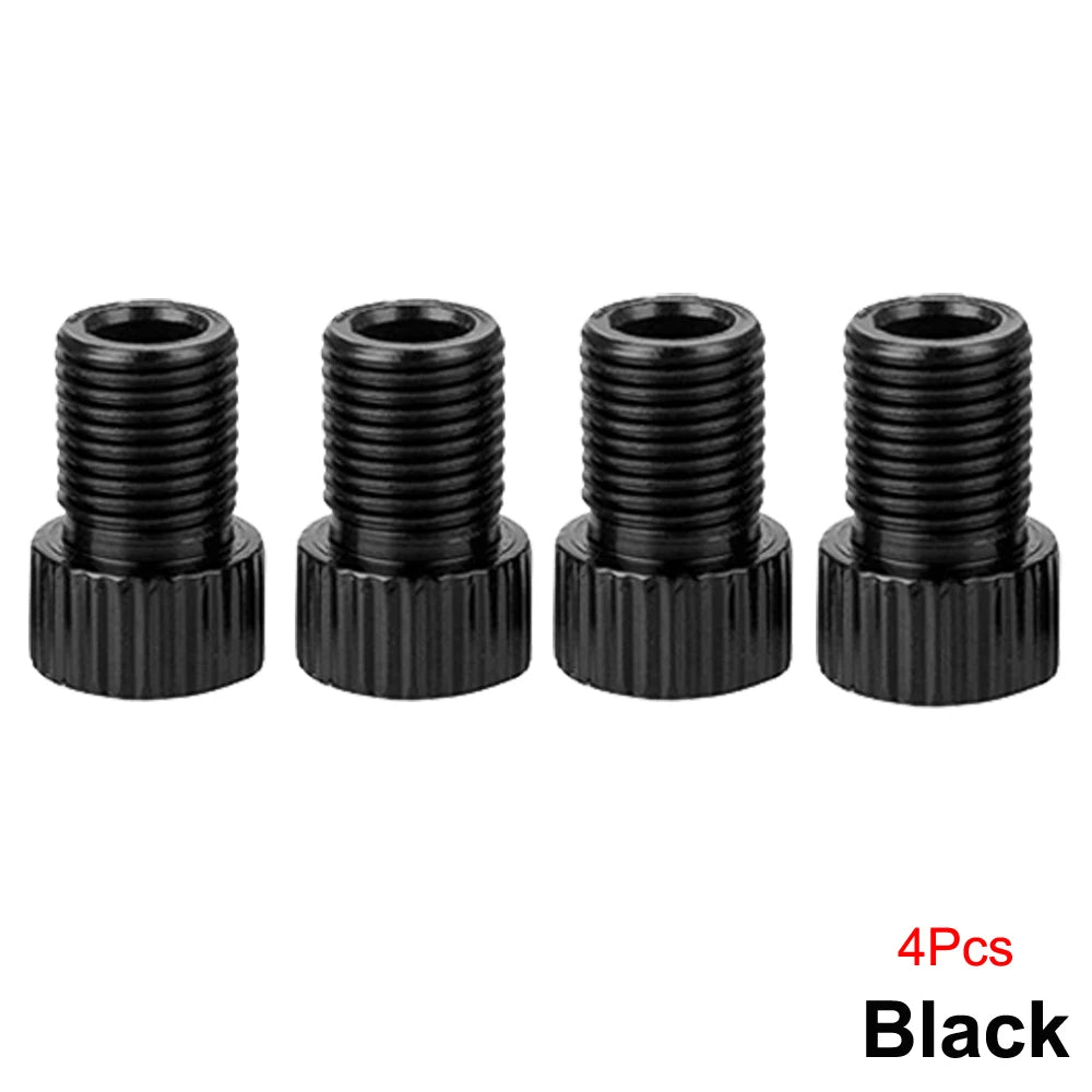 4Pcs Presta Valve Adapter - Convert Presta to Schrader - French/UK to US - Inflate Tire Using Standard Pump or Air Compressor