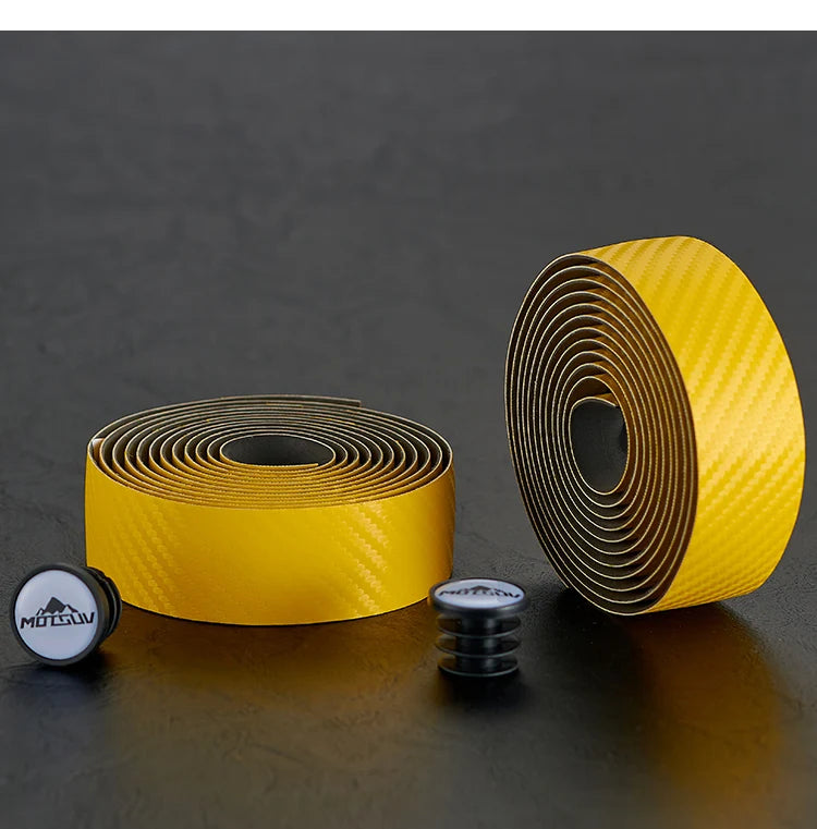MOTSUV Road Bike Handlebar Tape EVA PU Bicycle Ultralight Wear Anti-slip Shock Absorption Cycling Bar Strap End Plug Accessories