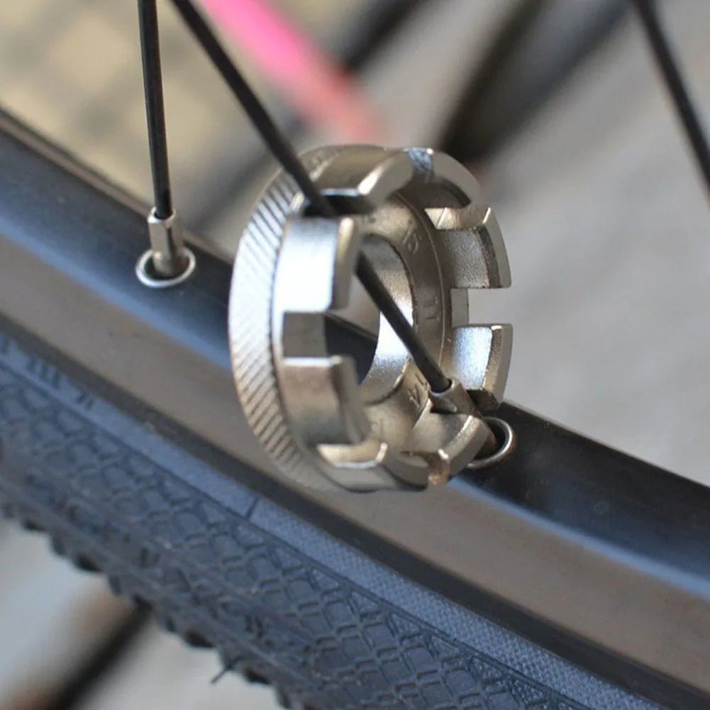 Bicycle Spoke Nipple Wrench 8 Way Groove Bike Wheel Rim Adjuster Spanner Repair Service Tool Key