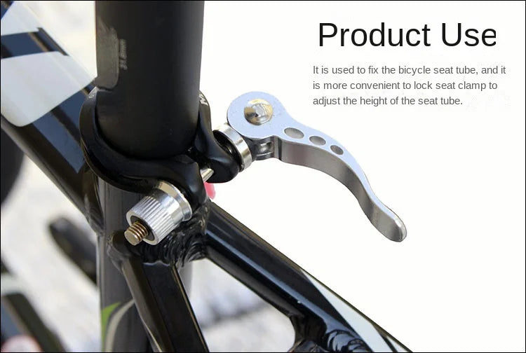 Bicycle Quick Release Aluminium Bike Seat Post Clamp Seatpost Mountain Bike Seat Tube Clamp Bicycle Accessories