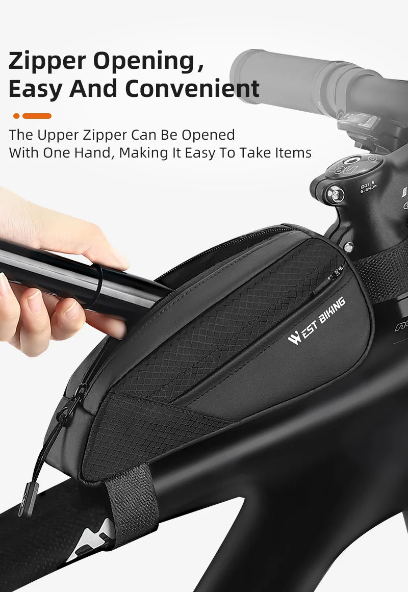 Bike Bag Ultralight Top Front Tube Frame Triangle Bag Mini Size Portable Water Repellent MTB Road Bicycle Bag Pannier