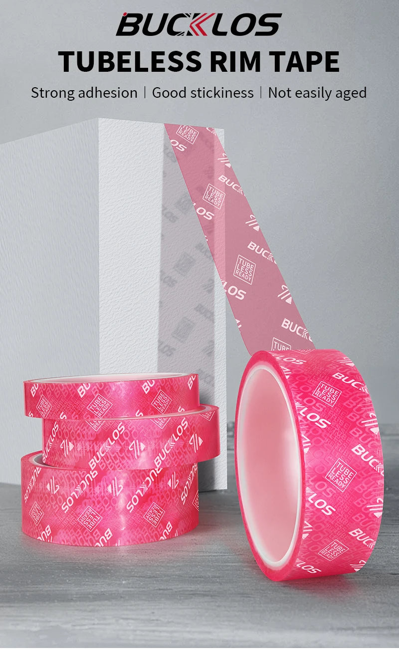 BUCKLOS MTB Bicycle Tubeless Rim Tapes 10M MTB Tire Liner Vacuum Tire Pad 17-35MM Road Bike Rim Tape Strips Cycling Wheel
