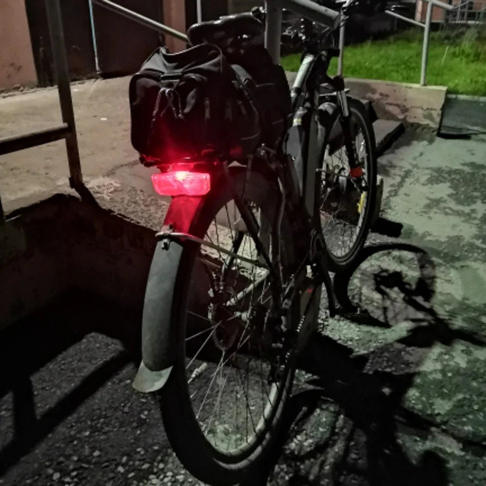 Bike Bicycle Rear Reflector Tail Light for Luggage Rack Battery Powered Reflective Taillight Bicycle Accessories