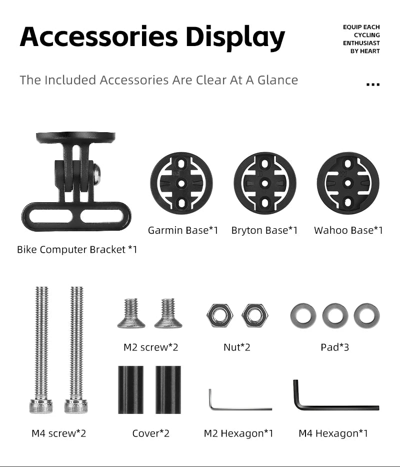 WEST BIKING Bike Bracket Front Light Lamp Holder Aluminum Alloy Extension Holder for Bicycle Computer Wahoo Bryton Garmin Bracke