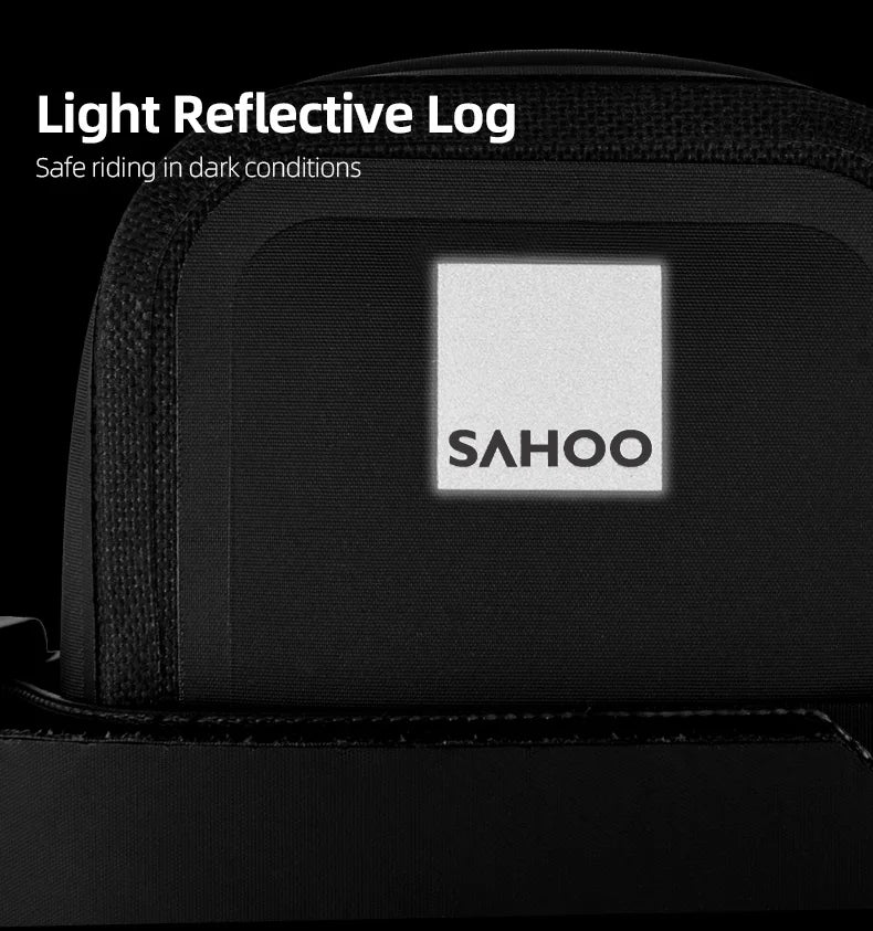 Bicycle Saddle Bag Rain Proof Rear Seat Tube Pannier Reflective Cycling Storage Tail Pouch Rear Dry Pack 0.5L Capacity