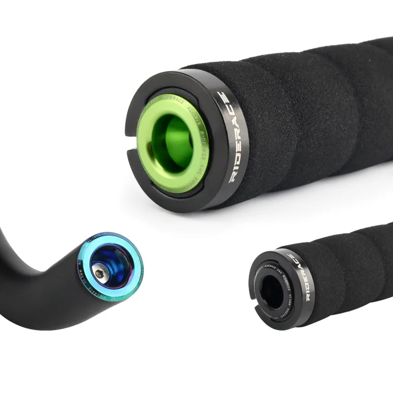 1 Pair Bike Handlebar End Plugs Aluminum Alloy Mountain Road Bicycle Handlebar End Cap Multi-color Cycling Handlebar Accessories