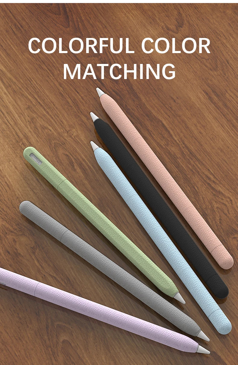 Apple Pencil Case Silicone Tablet Stylus Protection Case Solid Color Shockproof for Apple Pencil 1st Or 2nd Generation Or Pencil Pro