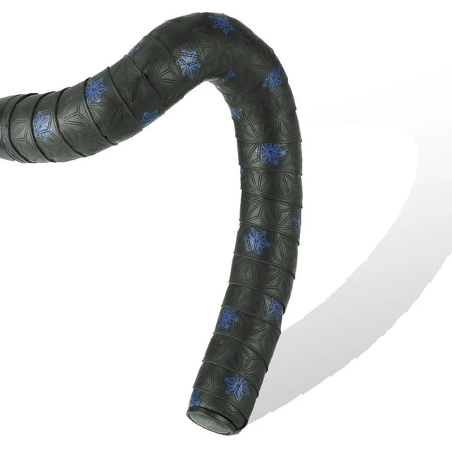1 Pair Anti-Slip Road Bike Handlebar Tape PU Shock Handle Bar Tape w/ Bar End Plugs Bicycle PU Anti-Vibration Wrap Tape Bartape