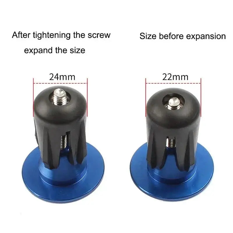 Bike Handlebar End Plugs Aluminum Alloy Mountain Road Bicycle Handlebar End Cap Multi-color Cycling Handlebar Accessories