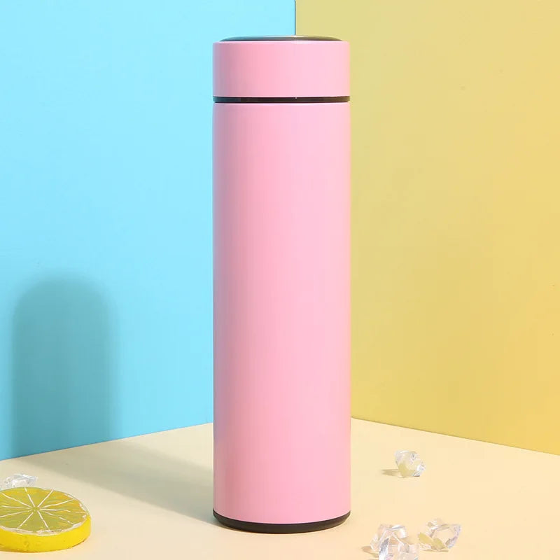 500ML Intelligent Insulation Cup Digital Display Temperature Cup 304 Stainless Steel Straight Cup Coffee Mug Thermal Tumbler