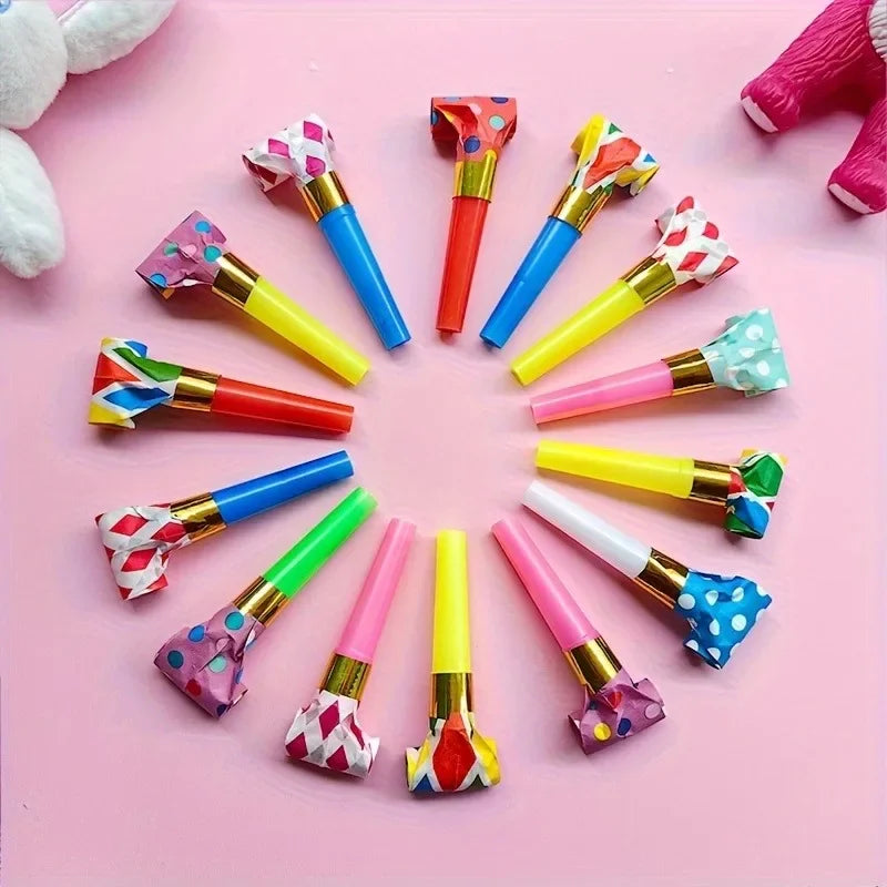 10/20PCS Colorful Dragon Whistle Toys for Kids - Toddler Birthday Gifts, Children's Party Games Supplies