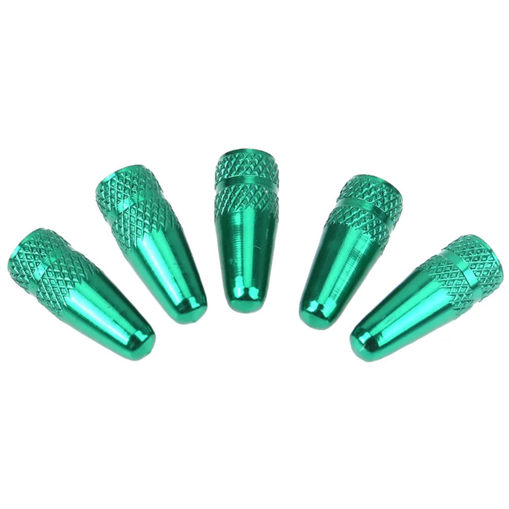 5/10PCS Bicycle Tire Valve Cap Aluminum High Pressure Caps for Presta Valves Rainbow Color Bike Tyre Hat MTB Bike Accessories