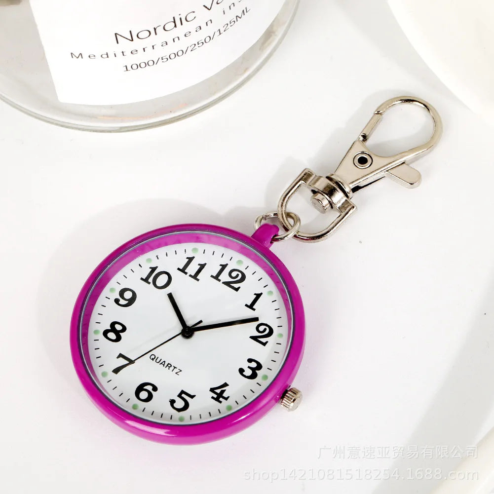 New Pocket Watch Keychain Remote Control With Battery Student Doctor Medical Vintage Watch