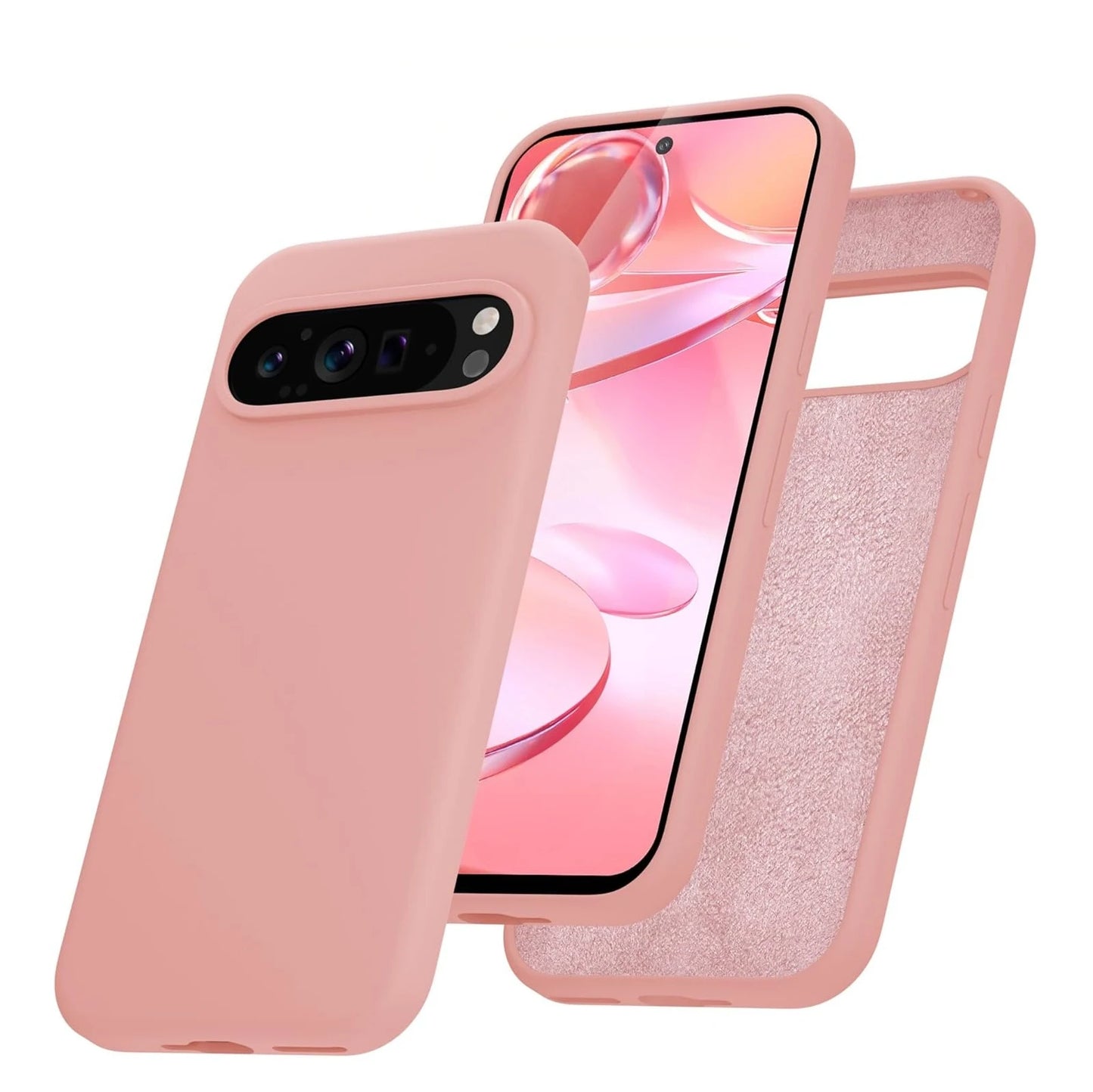 Fashion Liquid Silicone Case for Google Pixel 9 Pro XL 8A 7A 6A 5A Soft Skin Feeling TPU Cover for Google 6 7 8 9 Pro 8Pro 7Pro