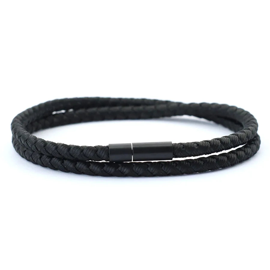 2025 New Simple Style Keel Rope Bracelet For Men Bilayer Wrap Braslet Bangle Homme Nautical Braclet Gifts For Him Pulseria Joias