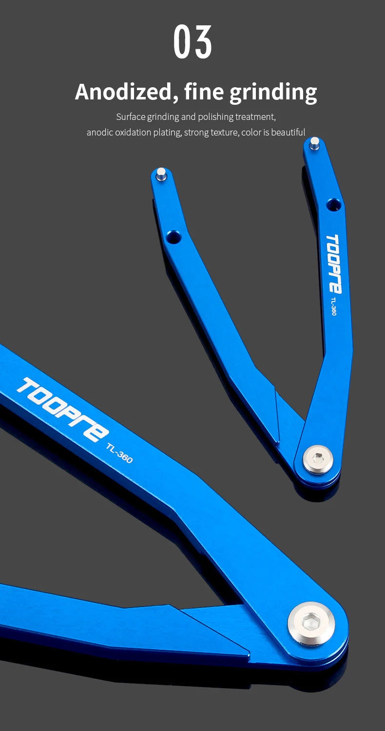 TOOPRE Bicycle Pin Hook Adjustable Wrench DUB Crank Cover Removal Tool Motorcycle Shock Oil Seal Seatshock Fork Repair Tool