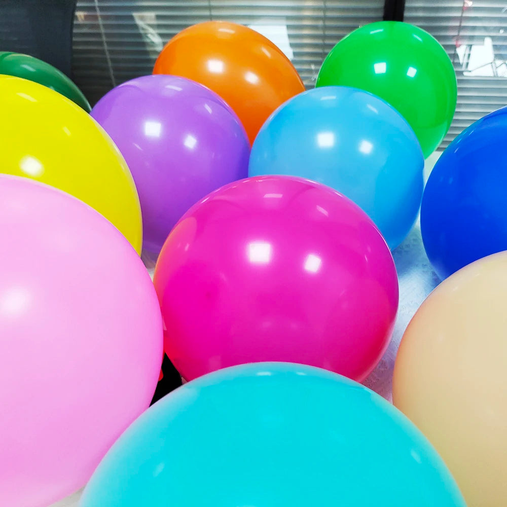 10Inch 10/30/50Pcs Latex Balloon Gold Silver Black Pink Xmax Balloon Wedding Happy Birthday Metallic Chrome Balloon Decoration