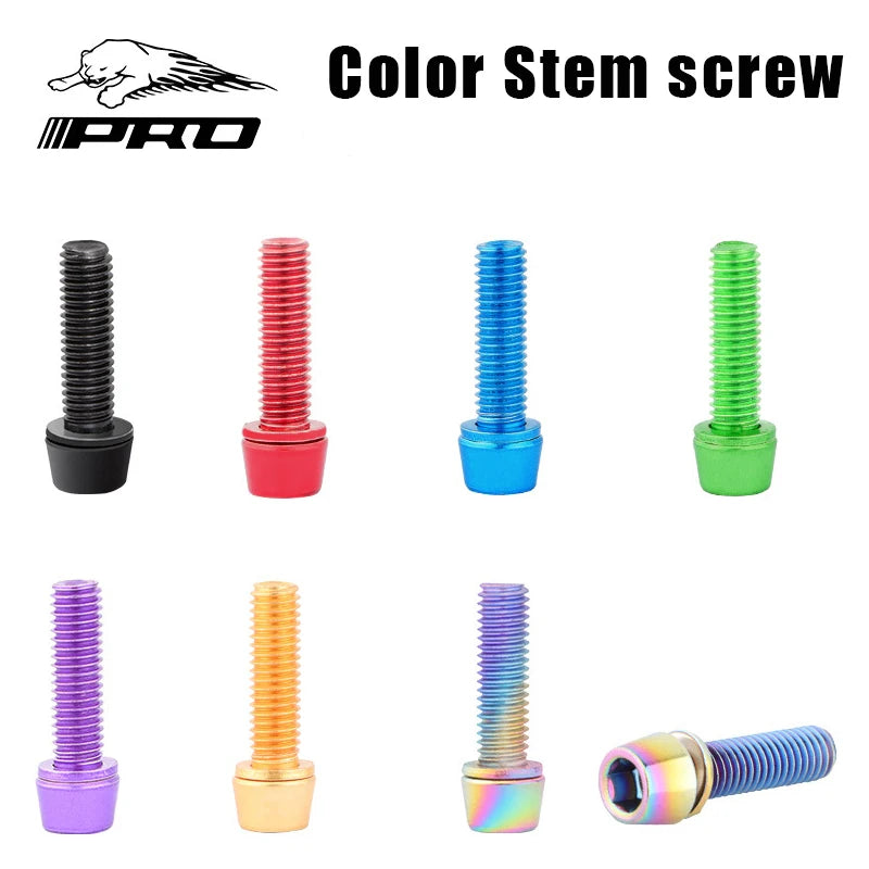 6PCS Bicycle Stem Screw Stainless Steel M5x18 Mountain Road Bike MTB Handlebar Fixing Bicycle Stem Bolts Cycling Accessories