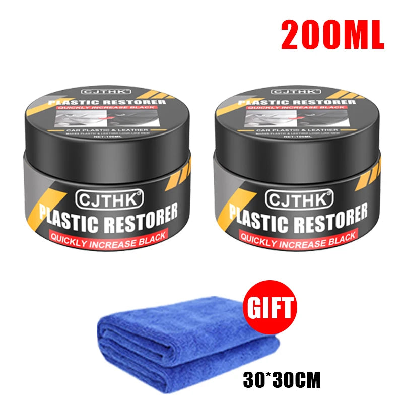 Car Plastic Restorer Back To Black Gloss Car Cleaning Products Plastic Leather Restore Auto Polish And Repair Coating Renovator