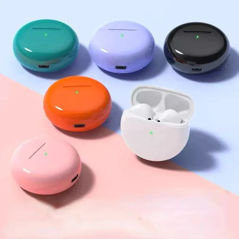 Air Pro 6 TWS Wireless Bluetooth Headset 5.3 Headphone Mini Earphone with Mic Charging Box for Xiaomi iPhone Earbuds