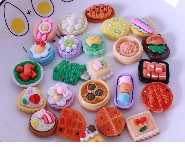 10-20PCS kids Miniature Dollhouse Food Supermarket Mini Snack Simulation Doll Kitchen Accessories Toys