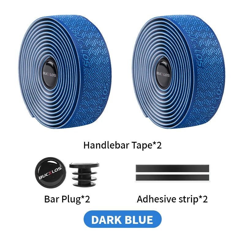 Bike Handlebar Tape EVA PU Road Bicycle Handlebar Tape Anti-slip Shock Absorption Cycling Wrap End Plug Bike Accessories