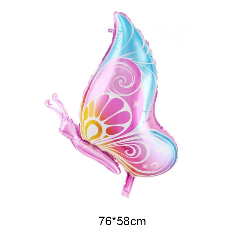 Large Butterfly Aluminum Foil Balloons Butterfly Helium Air Globos Birthday Party Decorations Baby Shower Kids Toy Photo Props