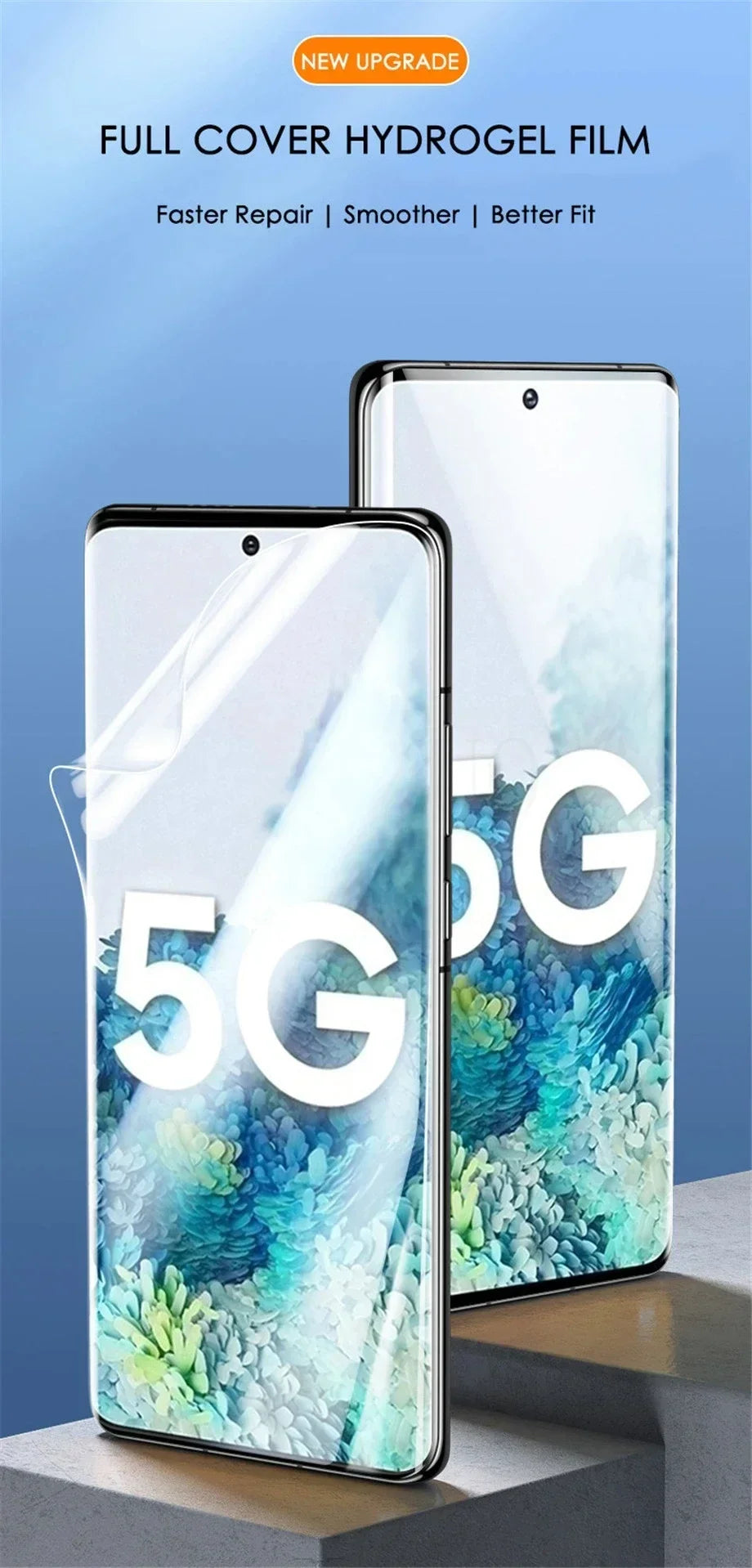 5 Pcs Full Cover Hydrogel Film For Samsung S25 S24 S23 Ultra Plus S24 FE Galaxy A56 A55 A35 A36 A16 A15 Screen Protector