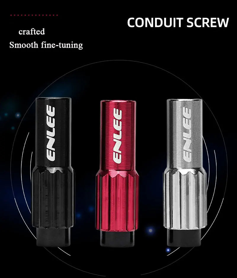 ENLEE 1 Pairs Bicycle Adjustable Derailleur Regulator Screws Aluminum Alloy Fine Bike Brake Shift Cable Adjuster Bolt