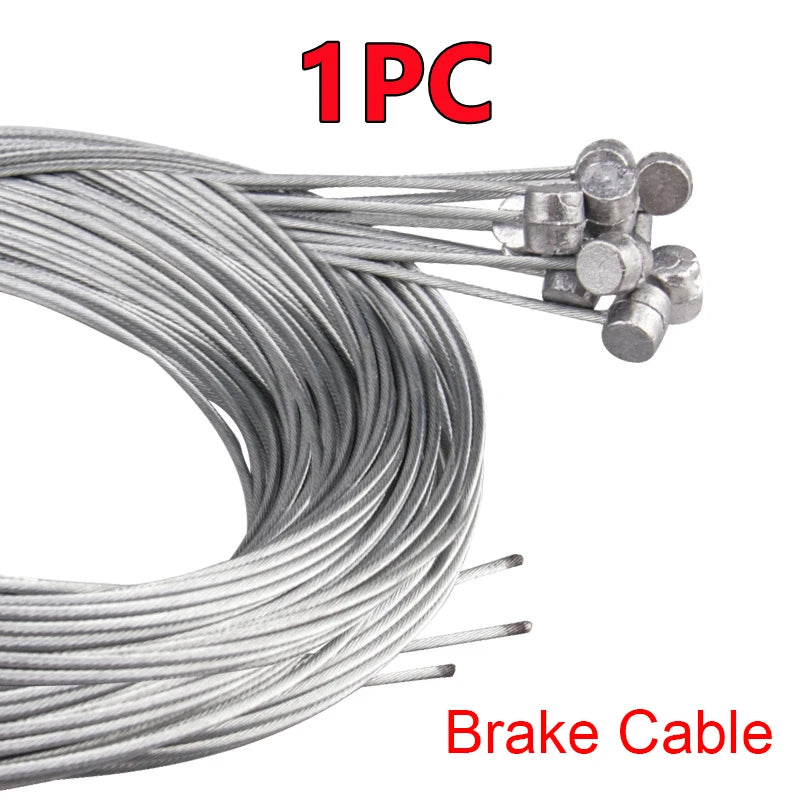 10/5/3/1PC 2M MTB Bicycle Brake Line Bicycle Speed Line Fixed Gear Shifter Gear Brake Cable Set Core Inner Wire MTB Road Bike