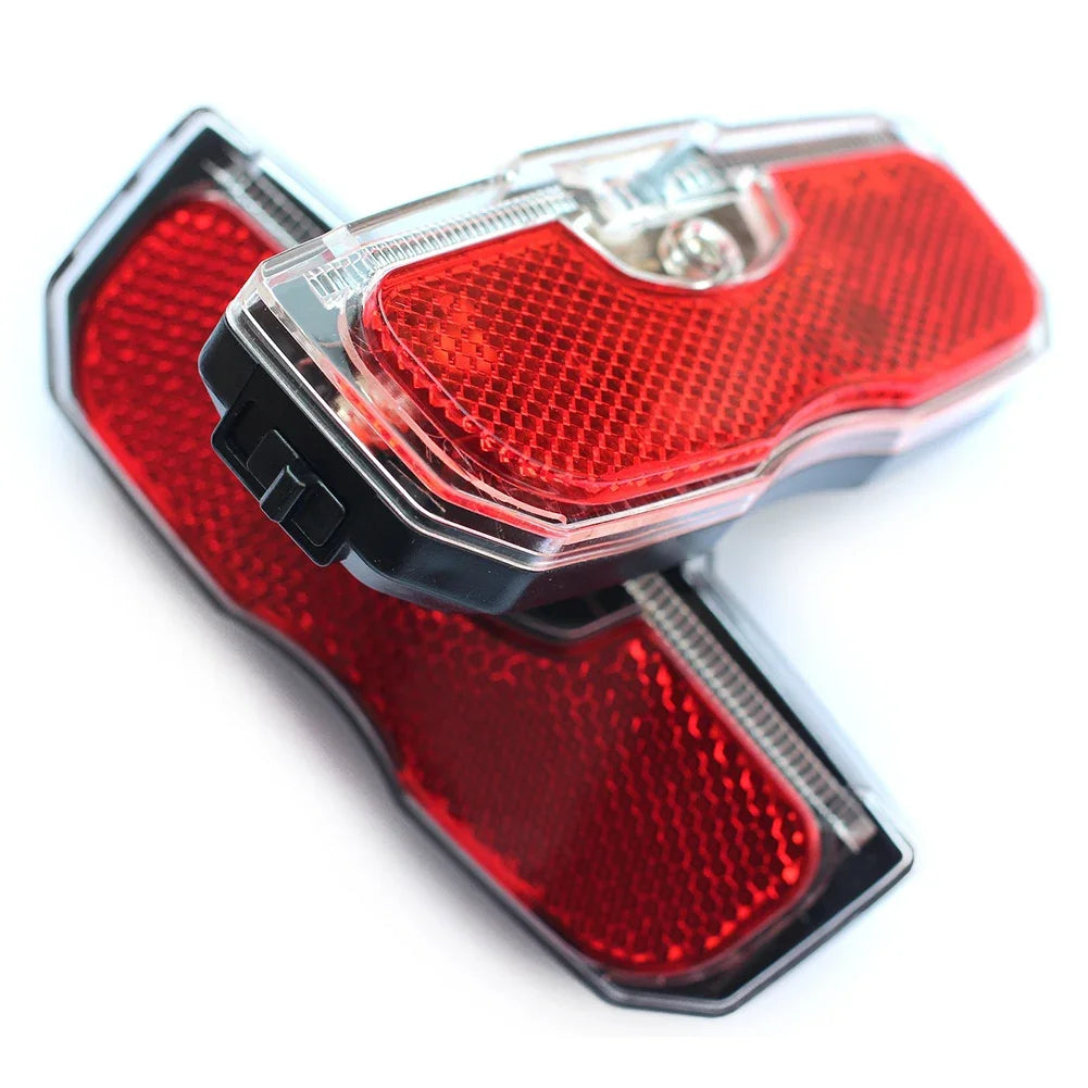 Bike Bicycle Rear Reflector Tail Light for Luggage Rack Battery Powered Reflective Taillight Bicycle Accessories