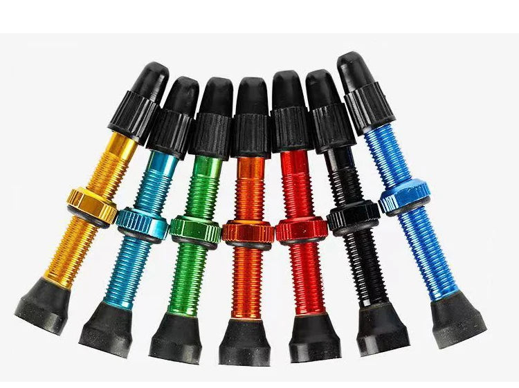 2pcs/bag Bicycle Bike Tubeless Presta Valves Stems Aluminium Alloy 40mm 44mm 48mm 60mm 80mm with Valve Core Removal Tool