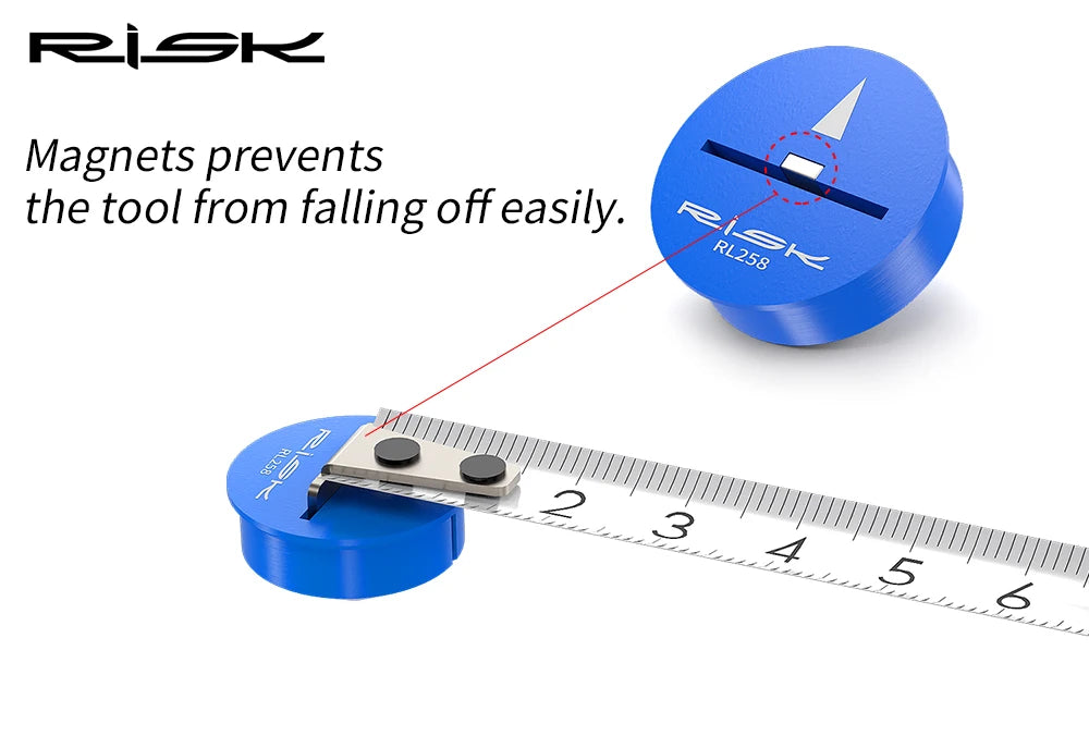 RISK Bicycle Bike Seat Cushion Height Measuring Tool Fitting Measurement Gauge Saddle Tool