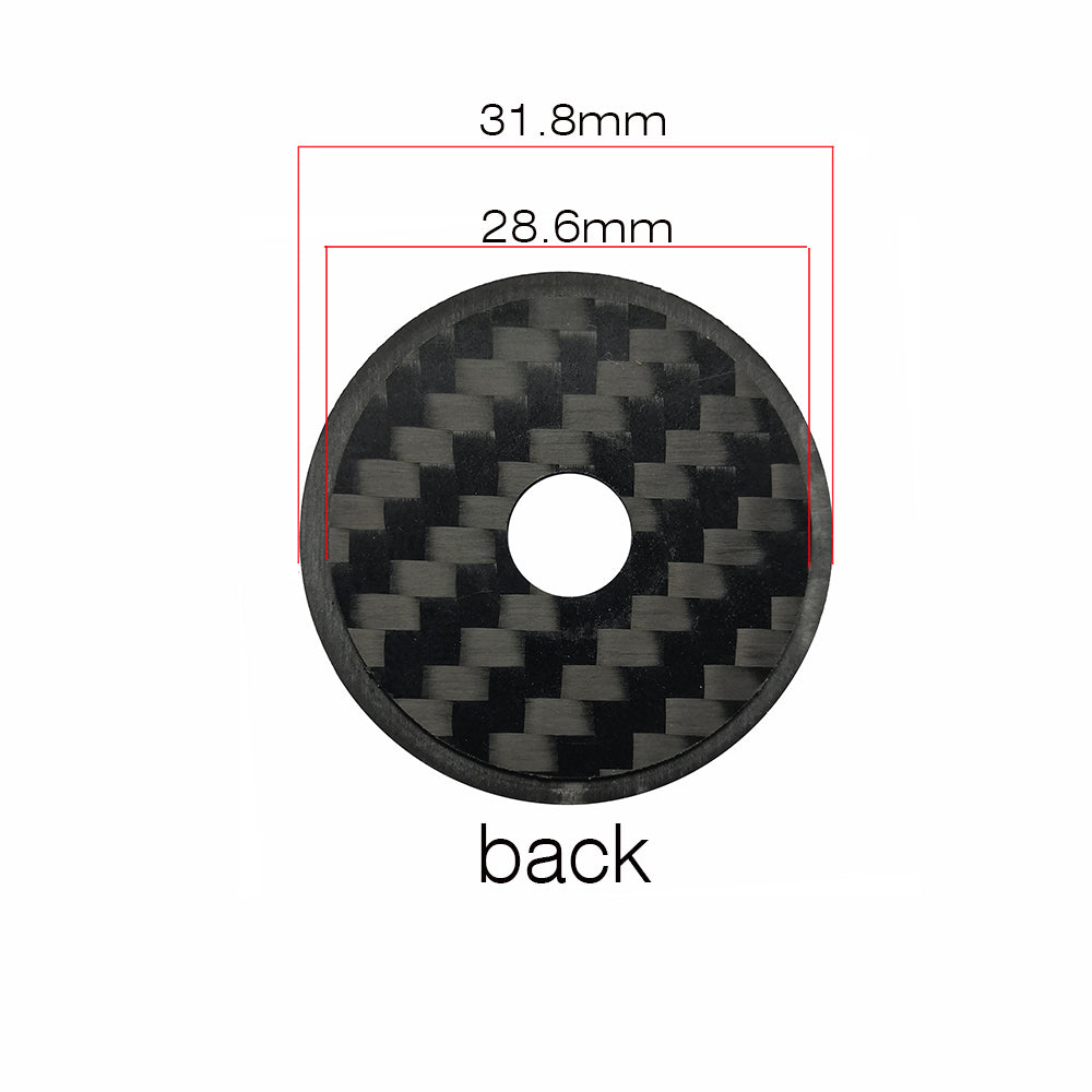 BALUGOE Bicycle Headset carbon top Cap Carbon Fiber Bike Stem 28.6mm 1 1/8" Steerer Fork Tube Headset Cap Cover