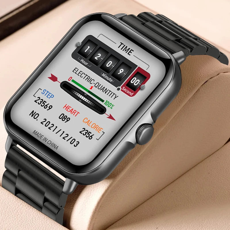 2024 2.01'' Smart Watch Bluetooth Call Play Music Smartwatch Fitness Sport Waterproof Watches for Men Women iPhone Android