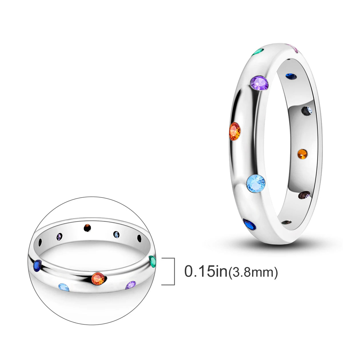 925 Silver Infinite Love Firefly Ring Original Design Zircon Finger Rings For Women High Quality Wedding Jewelry Gift