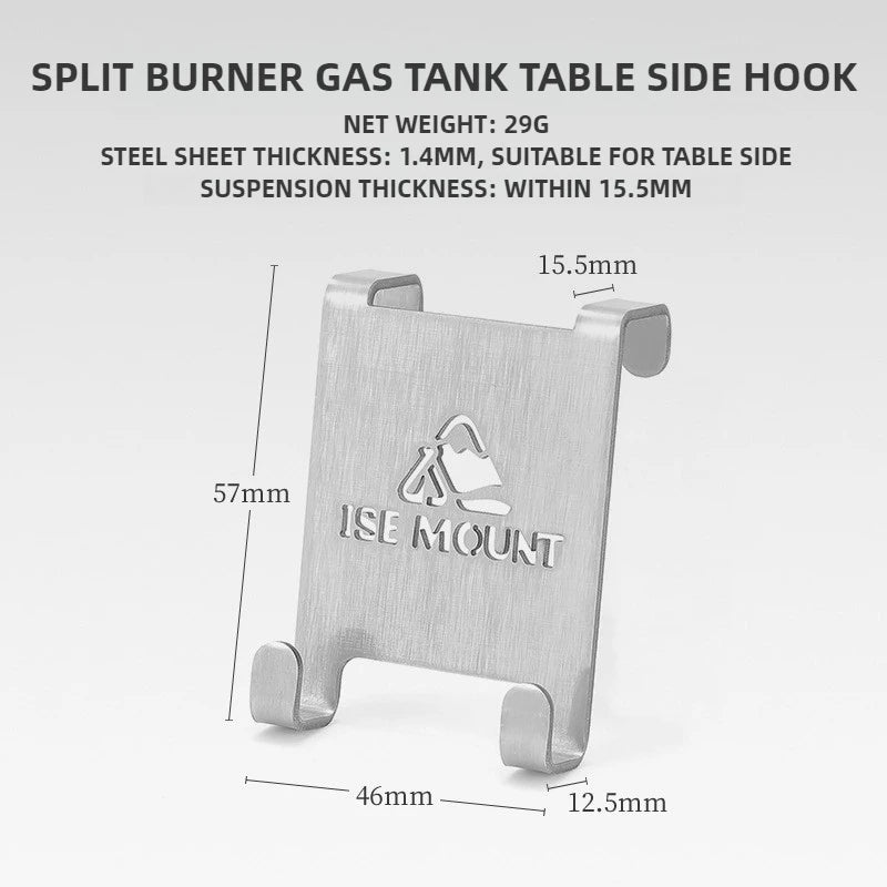 Outdoor Gas Tank Hooks Camping Table Hooks Gas Fuel Tank Hooks Thickened Stainless Steel Hanging Gas Tanks