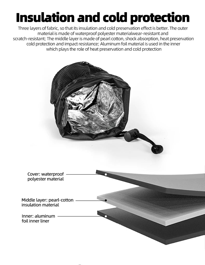 PHMAX Bike Bottle Holder Cycling Water Bottle Carrier Pouch Insulated Kettle MTB Road Bicycle Handlebar Bag Accessories