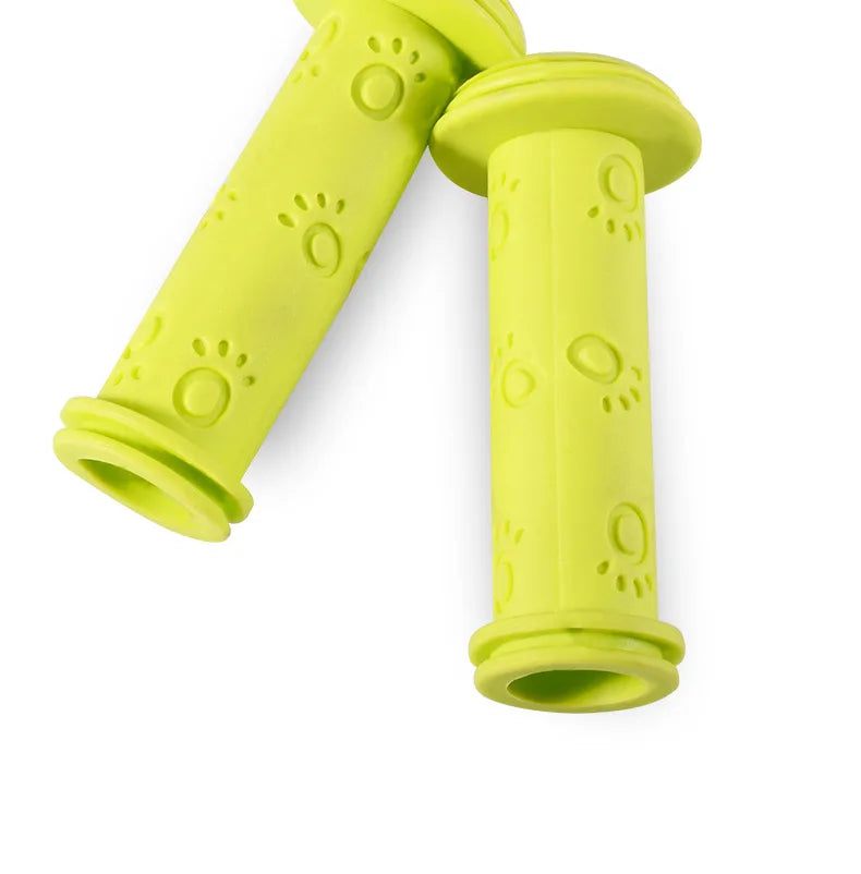 1 Pair Rubber Bike Bicycle Handlebar Grips Anti-slip Kids Girls Boys Scooter Handlebar Colorful Streamers Decoration Ribbon