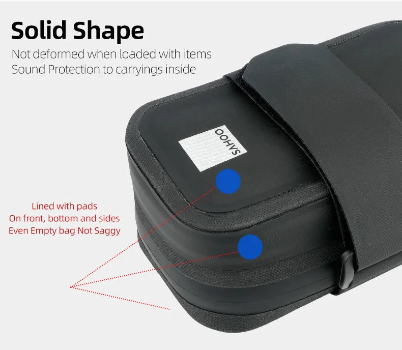 Bicycle Saddle Bag Rain Proof Rear Seat Tube Pannier Reflective Cycling Storage Tail Pouch Rear Dry Pack 0.5L Capacity