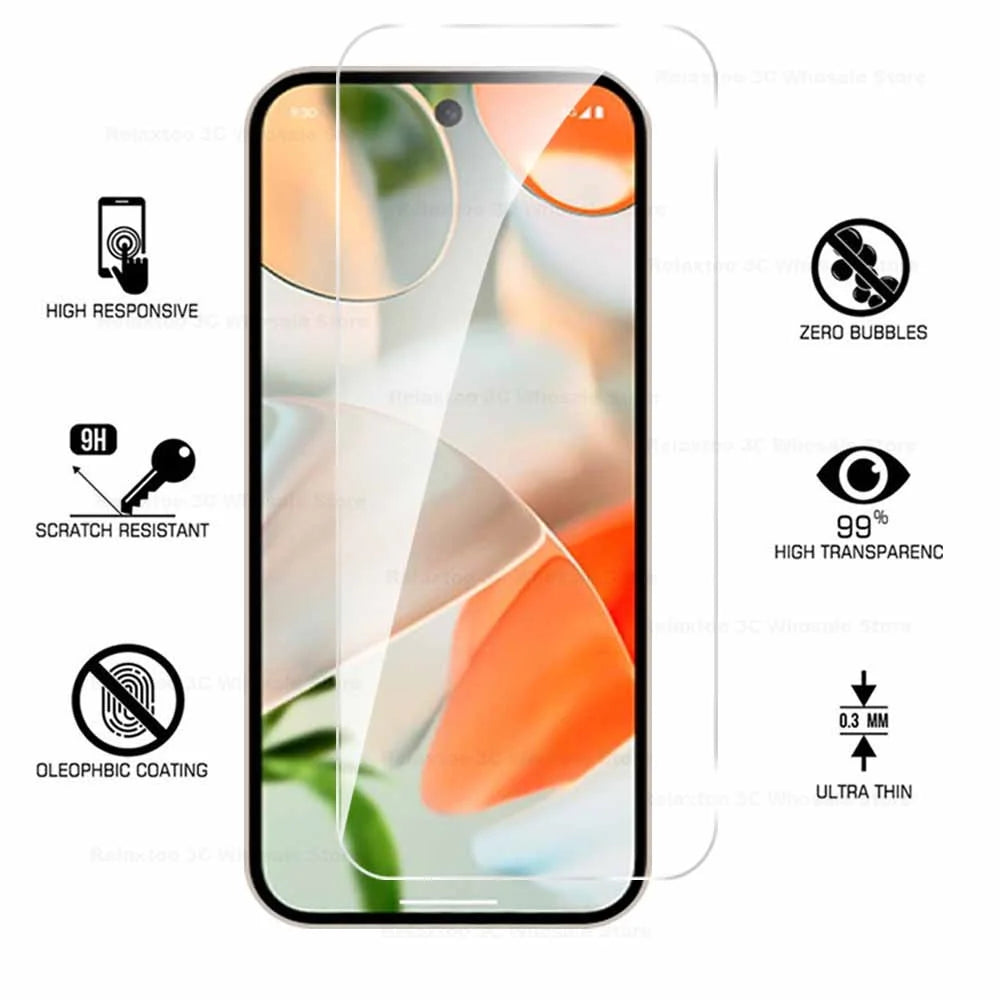 For Google Pixel 9 Pro XL 8a 8 7a 6A 6 6Pro 2PCS Tempered Glass Screen Protector Pixel7 A Pixel9 Pixel 9Pro 8Pro Protecive Glass