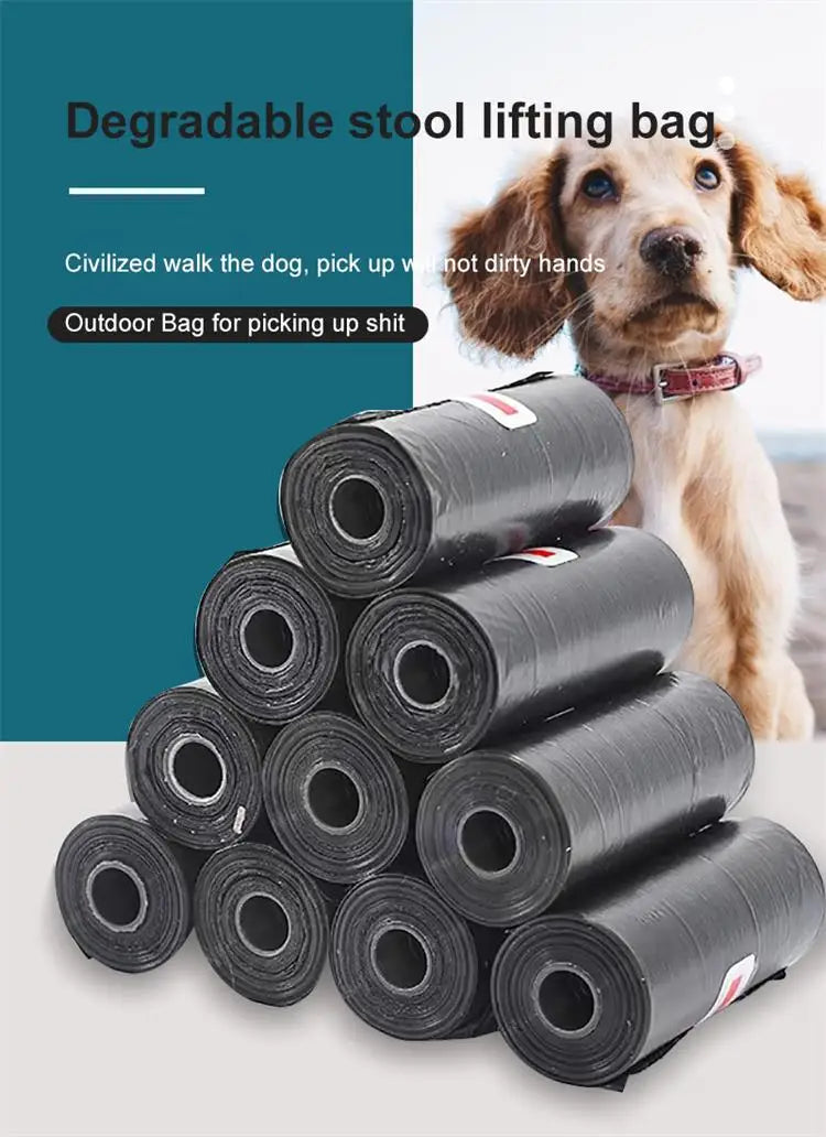 10 Rolls 1 Pack Pet Garbage Bag Dog Poop Bag Garbage Bags Cleaning WasteDisposable Trash Pouch Portable Bag