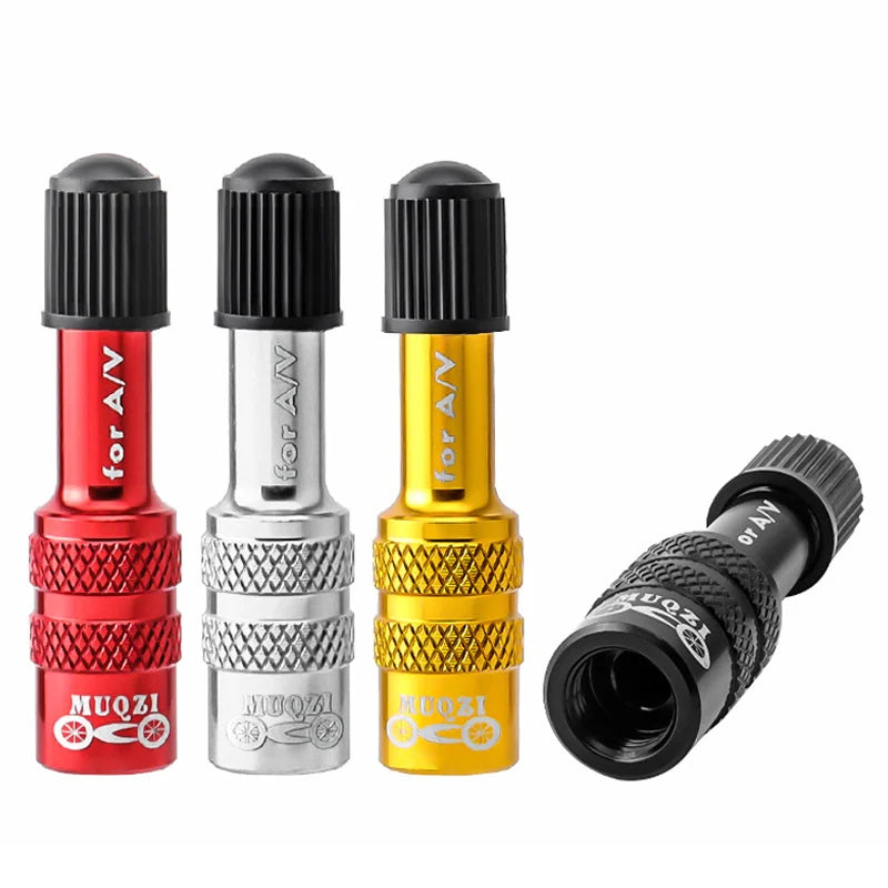 MUQZI Bike Fork Valve Adapter Schrader Air Fork Inflatable Valve Adapter MTB Road Bicycle Fork Accessory