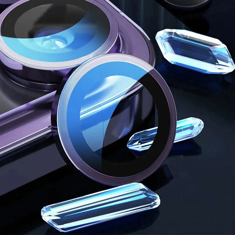 For iPhone 16 15 Pro Max Camera Protector Metal Lens Ring Glass For iPhone 14 15 Plus 15Pro Max 15 pro Lens Glass Cover
