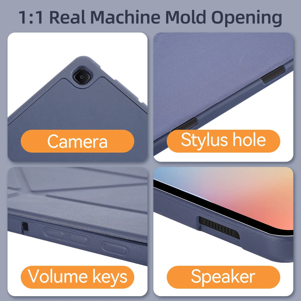 Case For Samsung Galaxy Tab, Cover for Samsung Tab A8 10.5 S6 Lite 10.4, S7, S8, S9, 11, S7 Plus, S7 FE, S8 Plus, S9 Plus, 12.4