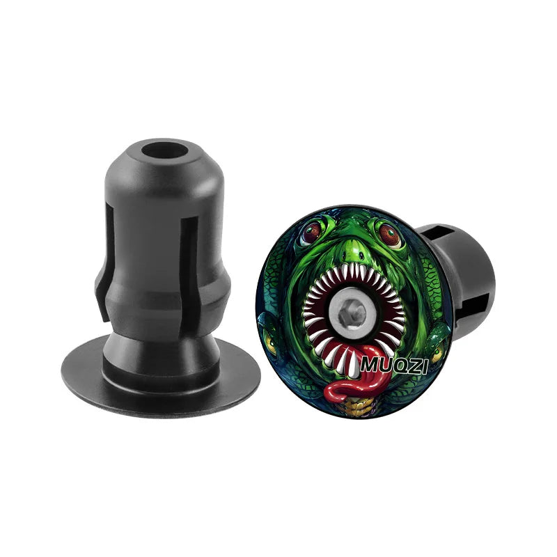 MUQZI Handlebar End Plugs MTB Road BMX Folding Bike Handle Bar End Cap Aluminum Alloy Handlebar Grip Cover Bicycle Accessories