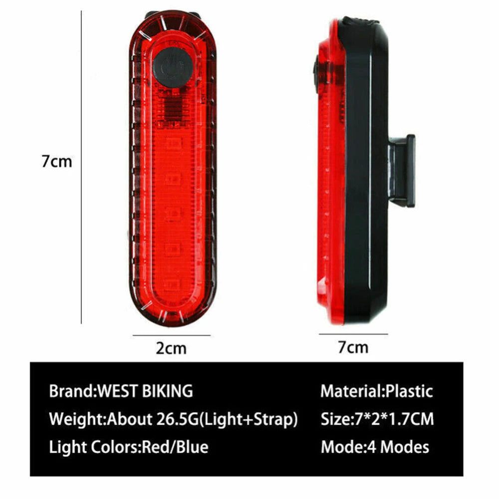 NEW T6 LED Bicycle Front Light With Taillight USB Rechargeable Lantern Zoom Bike Headlight Cycling Flashlight Bike Accessories