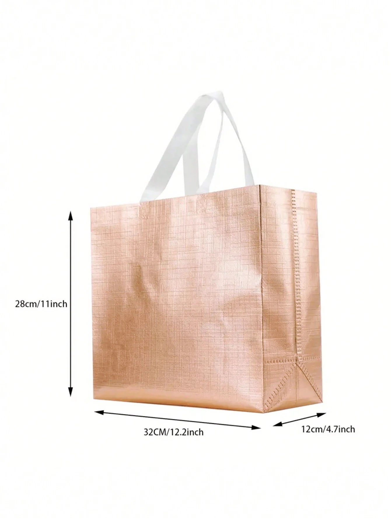 1/5/10pcs silver reusable gift tote grocery shopping bags apply to bridesmaids birthday party wedding, bachelor party supplies