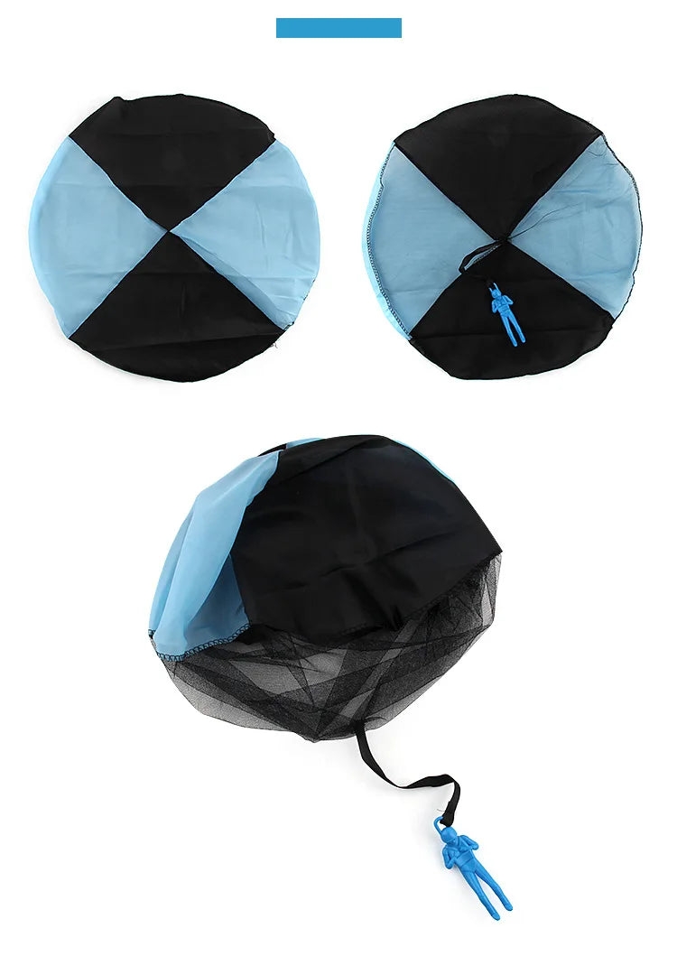 1pcs Hand Throwing Parachute Kids Outdoor Funny Toys Game Play Toys for Children Fly Parachute Sport with Mini Soldier Toys