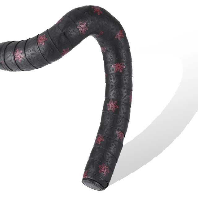 1 Pair Anti-Slip Road Bike Handlebar Tape PU Shock Handle Bar Tape w/ Bar End Plugs Bicycle PU Anti-Vibration Wrap Tape Bartape